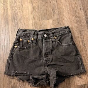 Levi's High Waist Denim Shorts